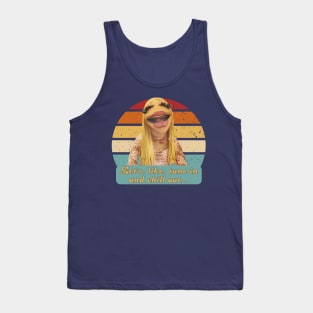 Janice Hippie Band Member Retro Puppet Icon Tank Top